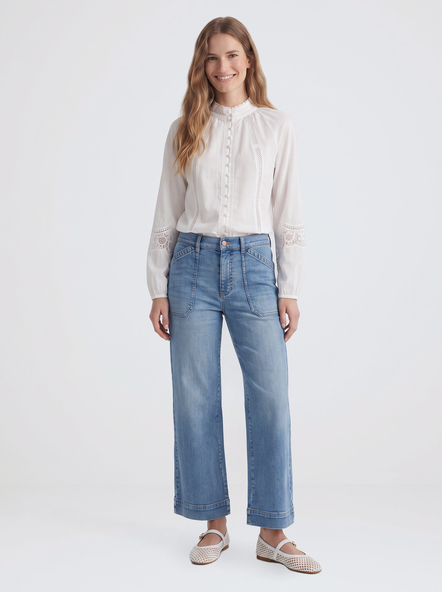 GDS Meissin Linen Blouse (White)
