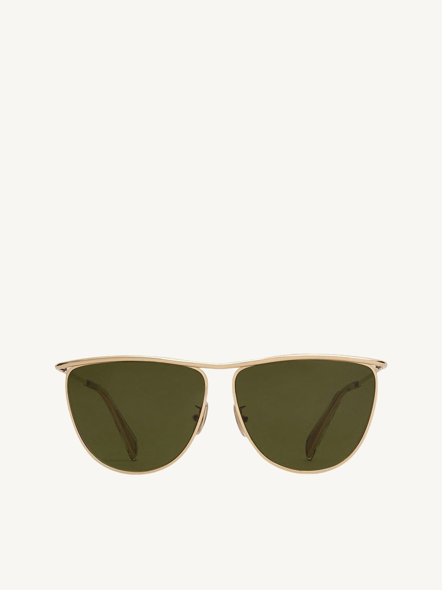Image of Sunglasses. Product name - Metal Frame 08 Sun in Green colour by brand - CELINE