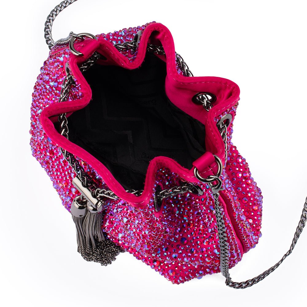 Olga Berg MIKA Crystal Pouch (Fuchsia)