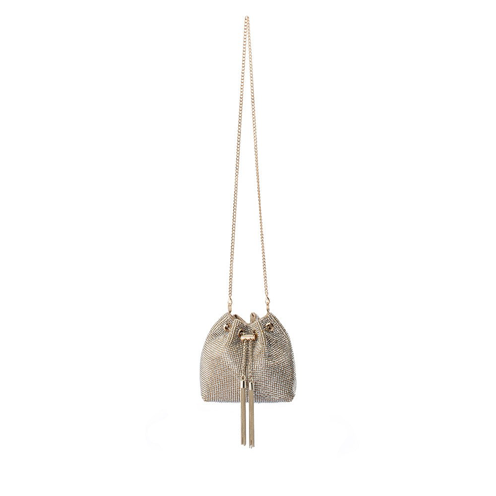 Olga Berg MIRANDA Drawstring Top Handle (Champagne)