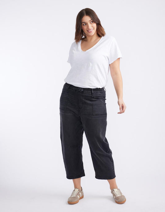 Leo Barrel Jeans - (Black)