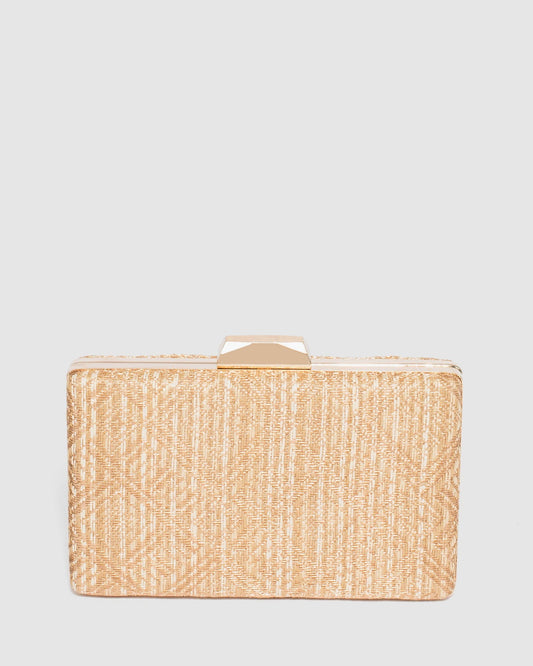 Colette Julia Hardcase Clutch Bag (Natural)