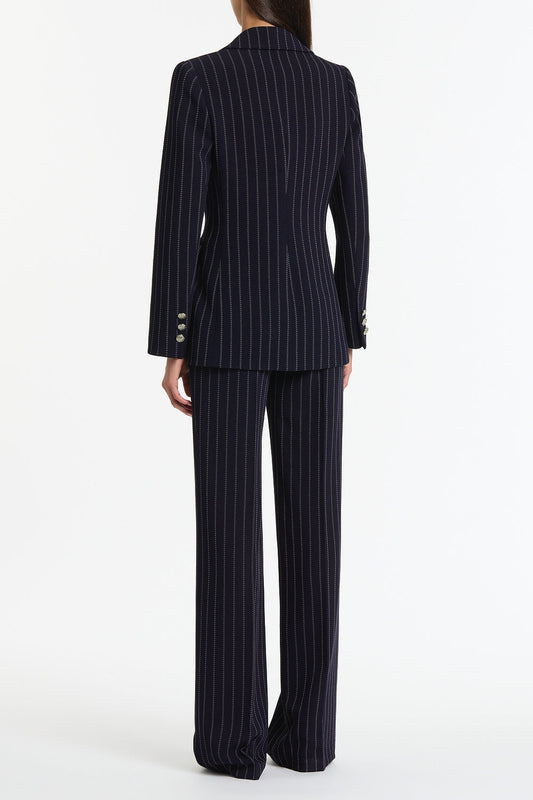 Carla Zampatti Pinstripe Jacket (Navy)