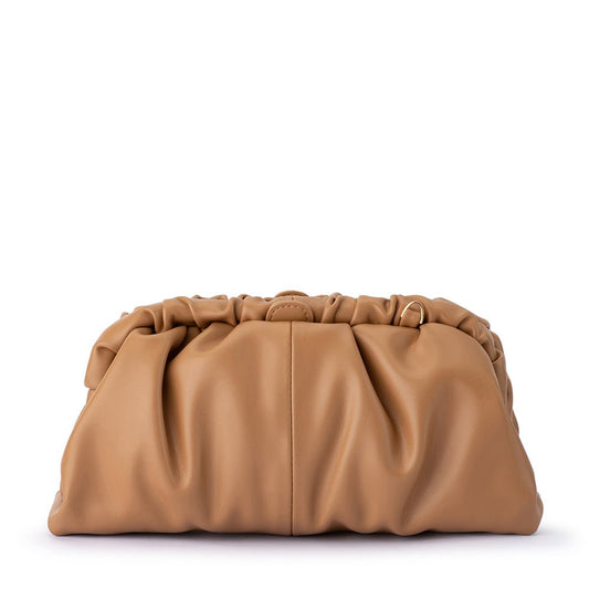 Olga Berg NIX Gathered Soft Clutch (Red)