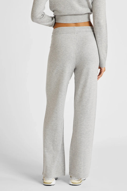 Wide Leg Knit Pant (Grey)