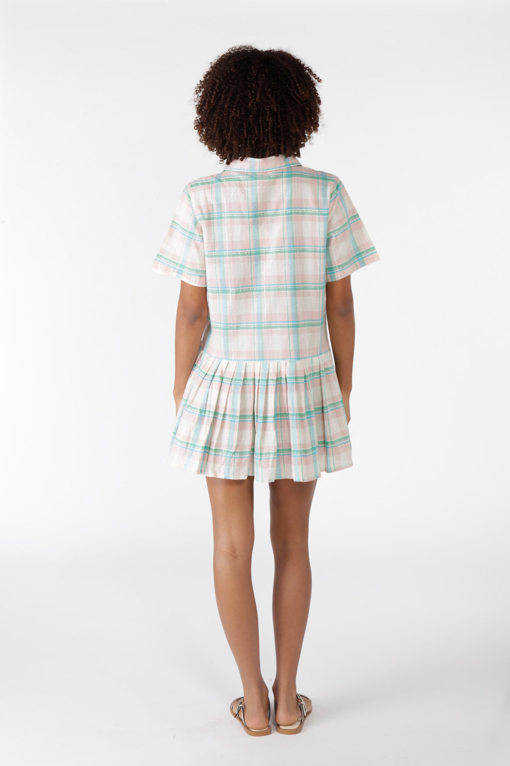 Cowgirl Surfer Flos Pleated Mini (Aqua)