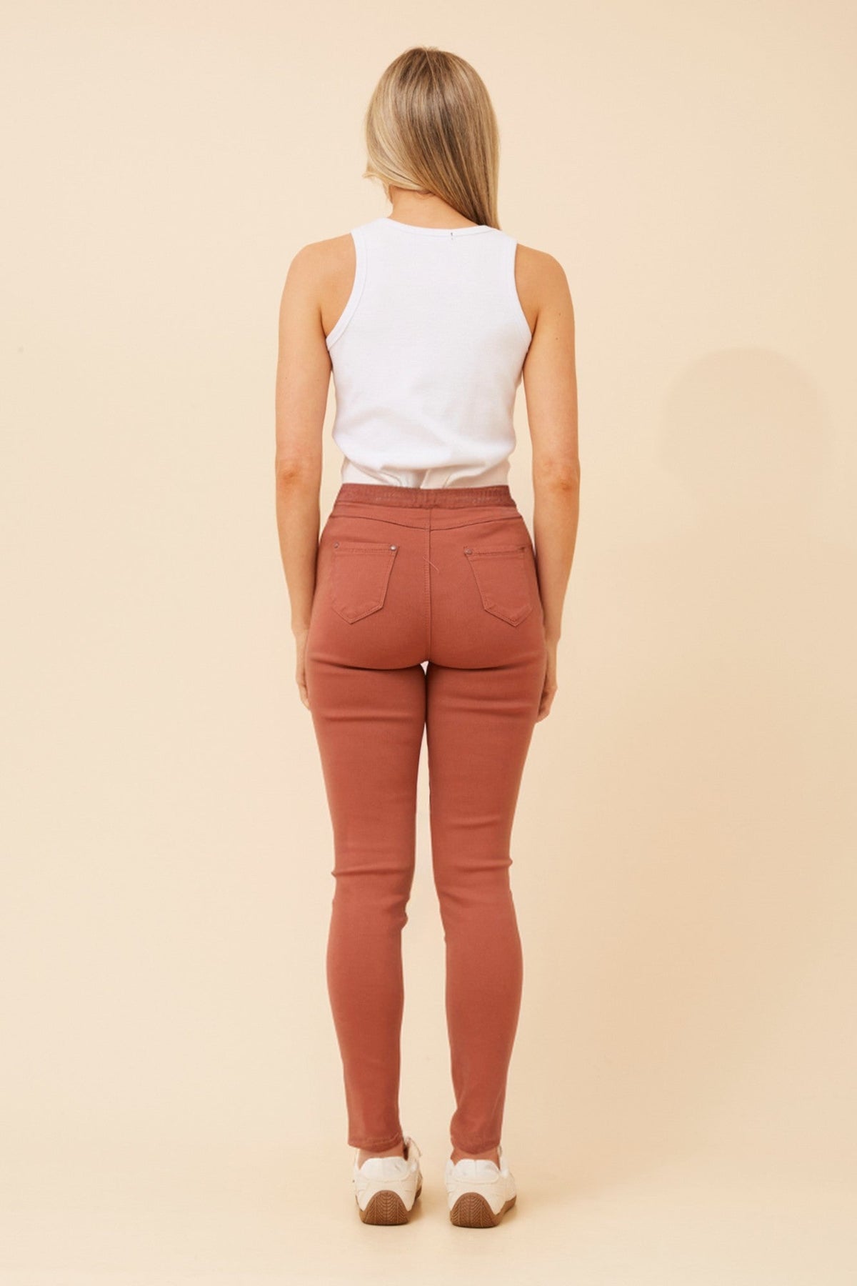 Caroline Morgan Australia PRESLEY SKINNY PANTS (Rust)
