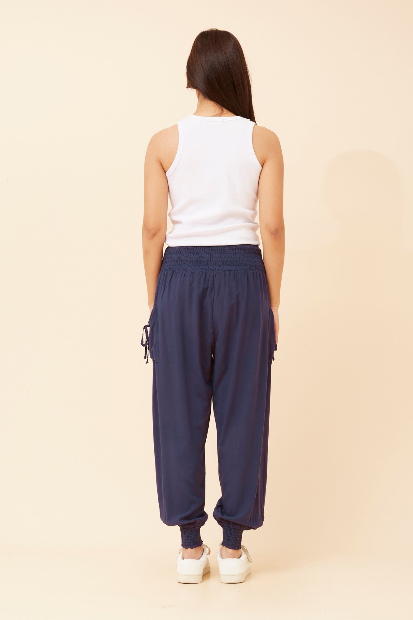SOLID HAREM PANTS (Slate)