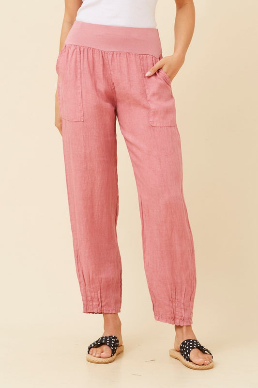 FINN SOLID LINEN PANTS (Cipolla)