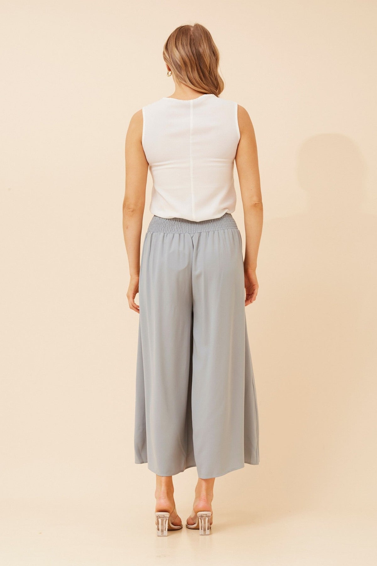 Caroline Morgan Australia AVARA WIDE LEG PANTS (Sage)