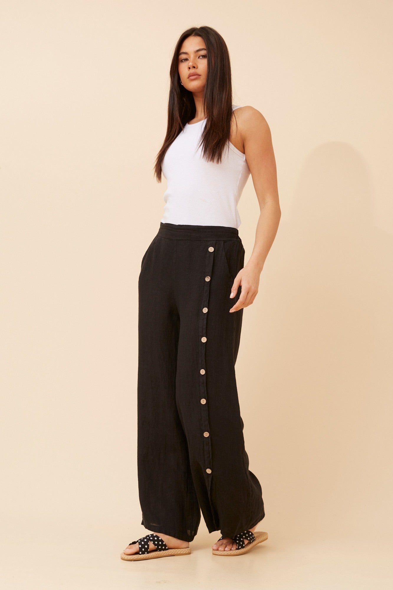 LUCA SOLID PANTS (Linen)