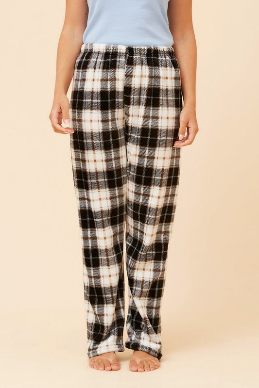 Caroline Morgan Australia LEE CHECK PRINT PYJAMA PANTS (Multi Black)