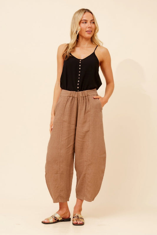 BOTTEGA MODA VITTORIA SOLID PANTS (Chocolate)