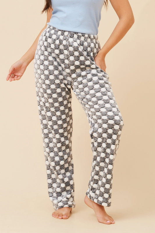 LEE POLKA DOT PRINT PYJAMA PANTS (Grey)