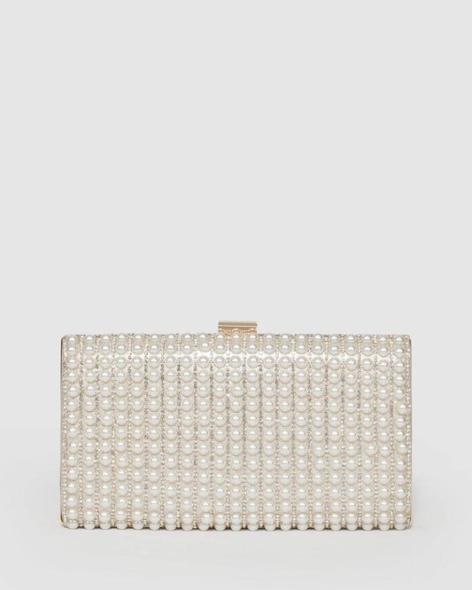 Colette Thalia Hardcase Clutch Bag (Pearl)