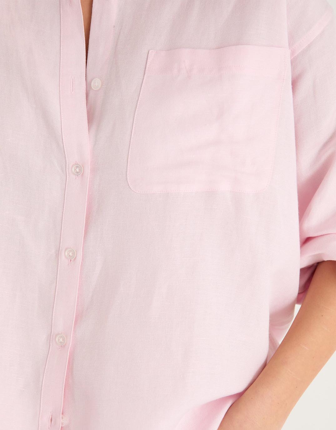 Re:Union The Label Exalted Oversized Shirt (Pale Pink)