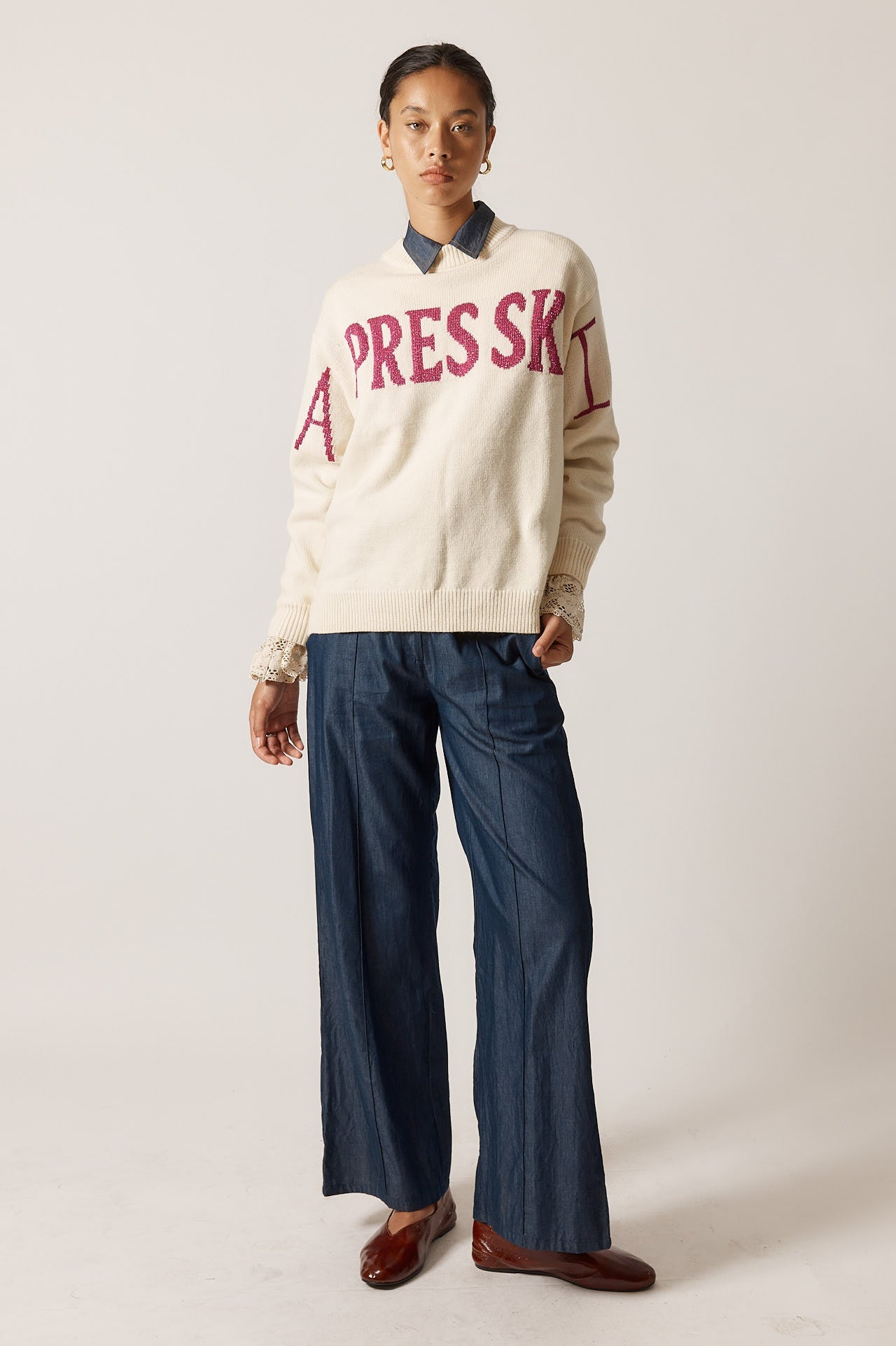 Rubyyaya Apres Ski Sweater (Cream)