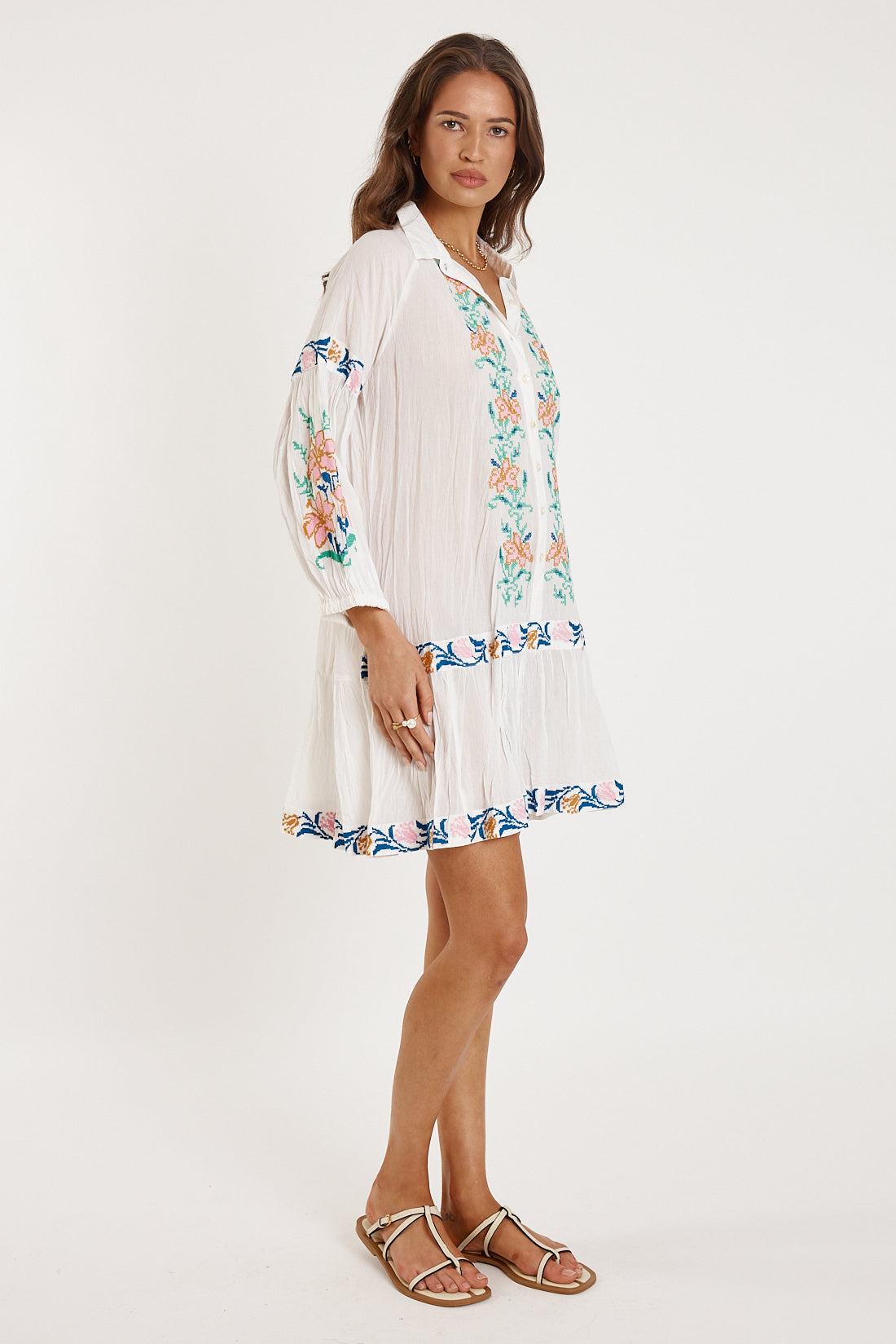 Rubyyaya Brittany Dress (White)