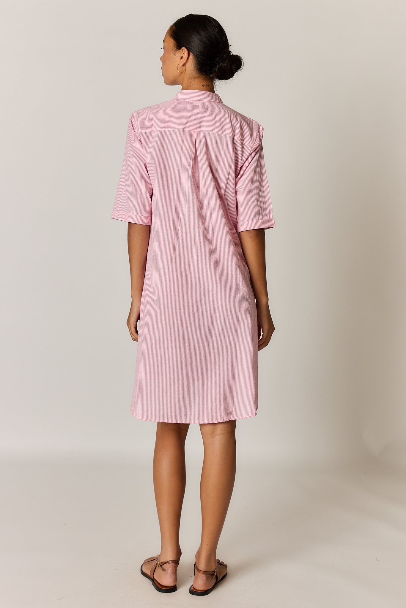 Rubyyaya Cornelli Dress Stripe (Pink)