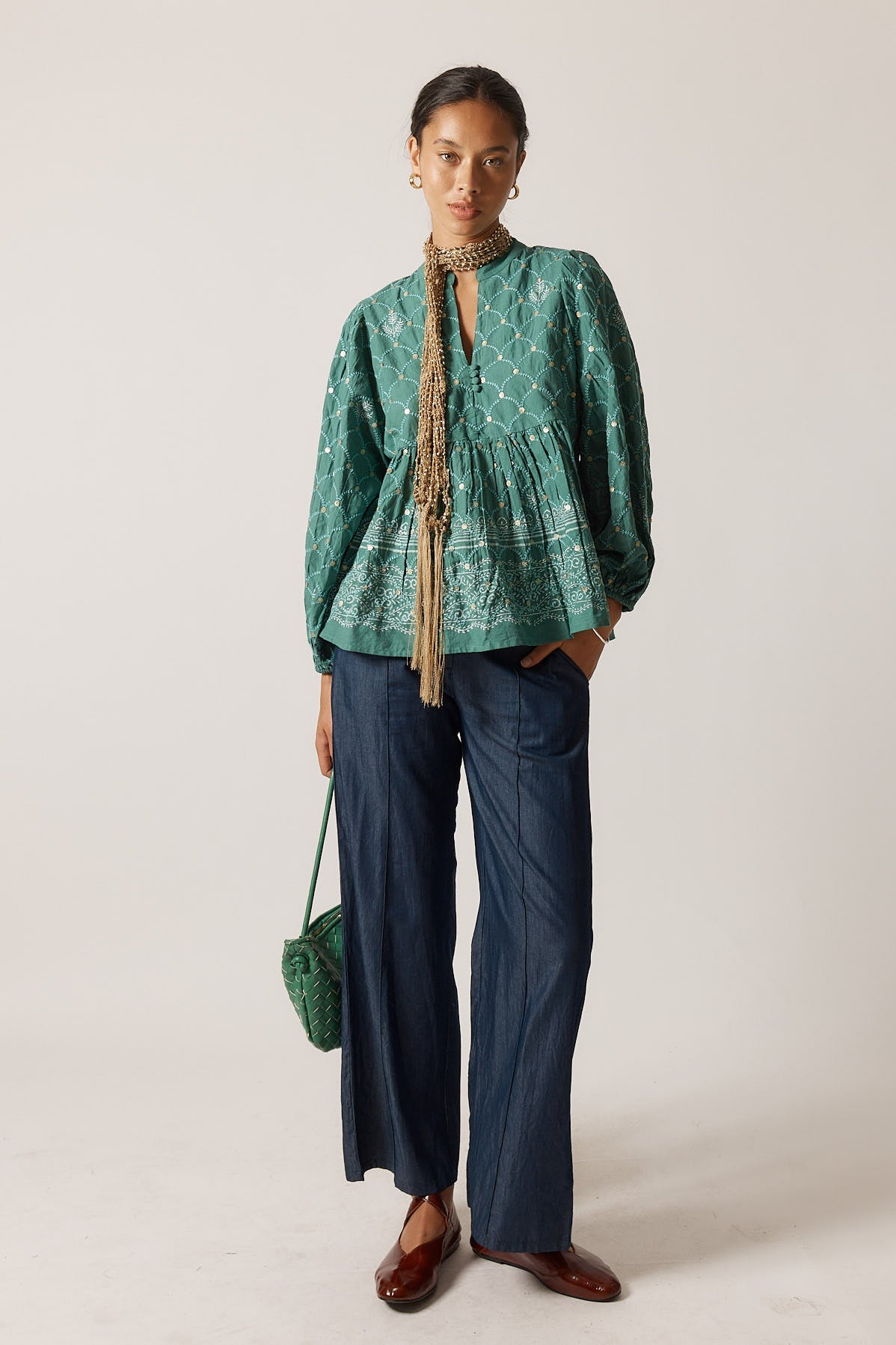 Rubyyaya Locket of Love Top (Sage)