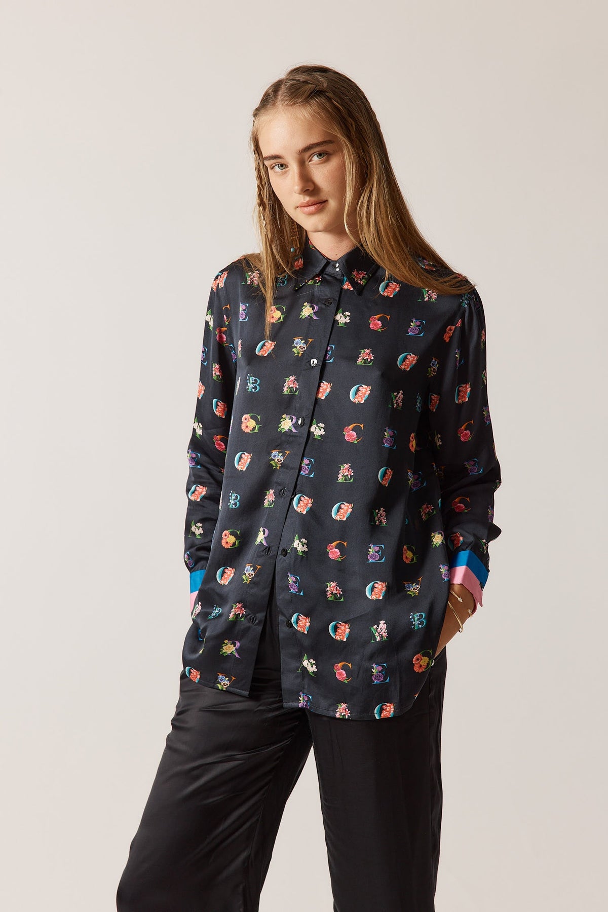 Rubyyaya Love Bloom Shirt (Black)