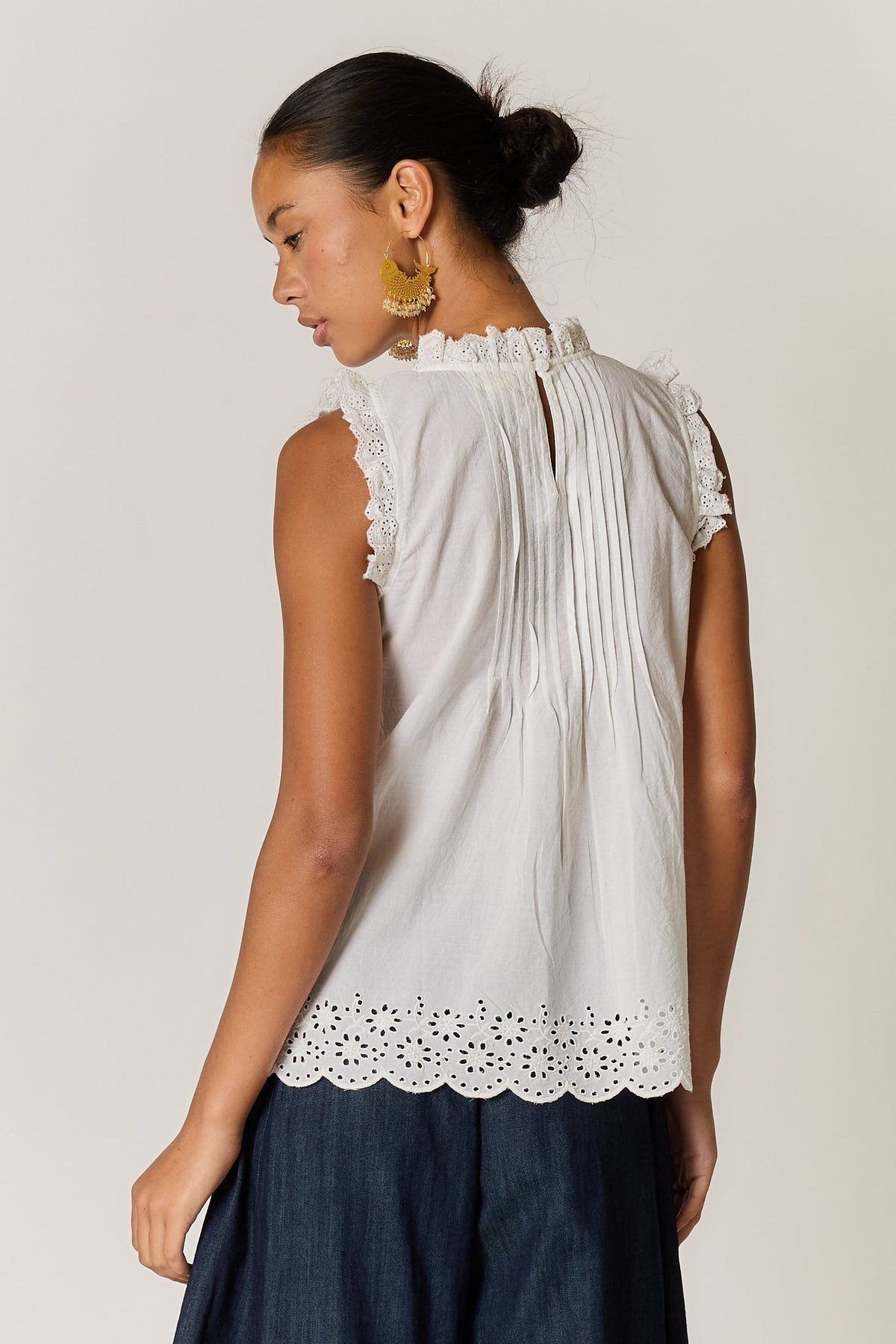 Rubyyaya Matilda Top (White)