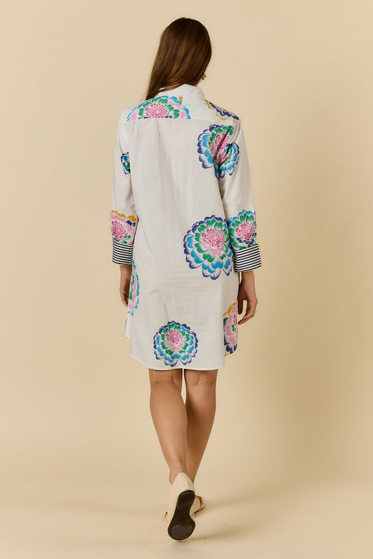 PRE SALE | Rubyyaya Neon Fleur Shirtmaker (White)