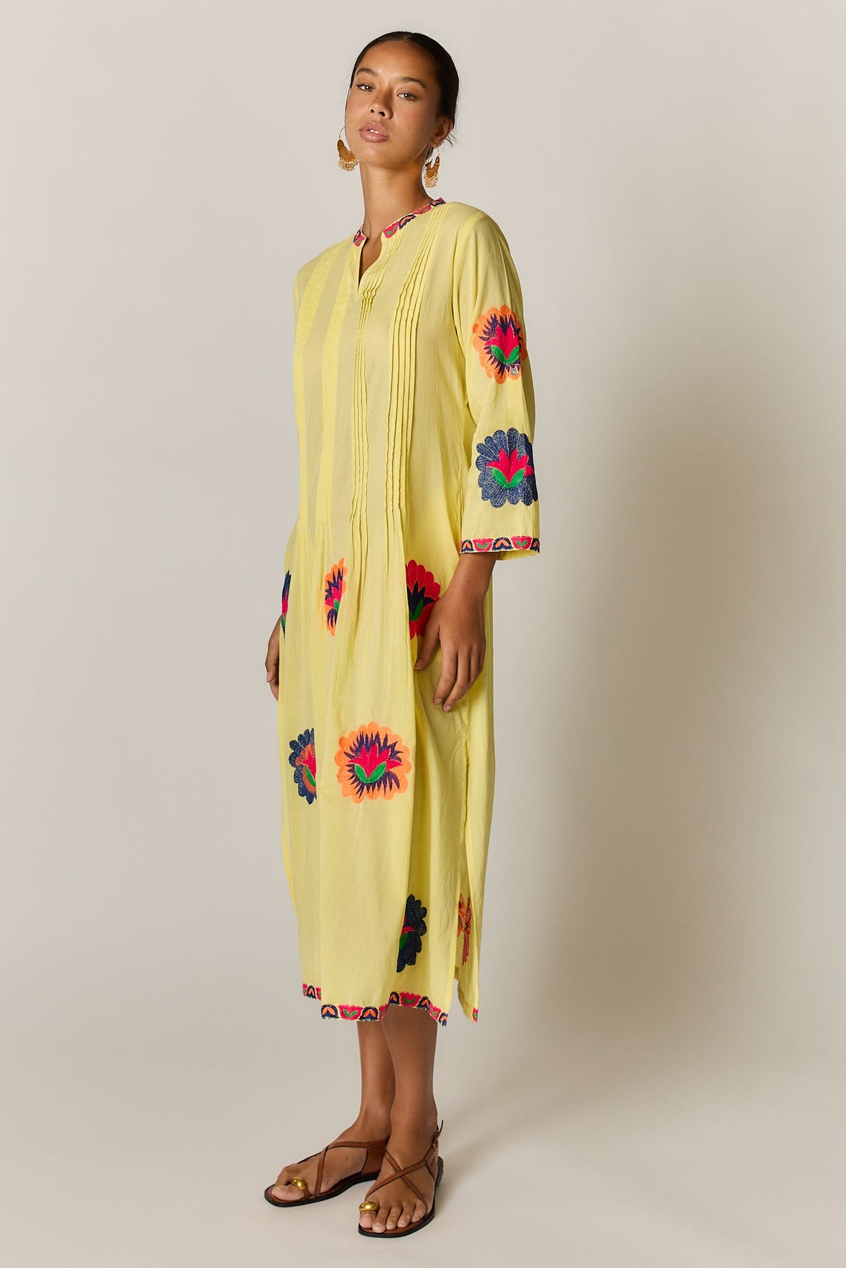 Rubyyaya Posey Kaftan Lemon (Tan)