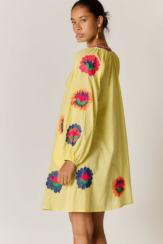 Rubyyaya Posey Tunic Dress (Lemon)