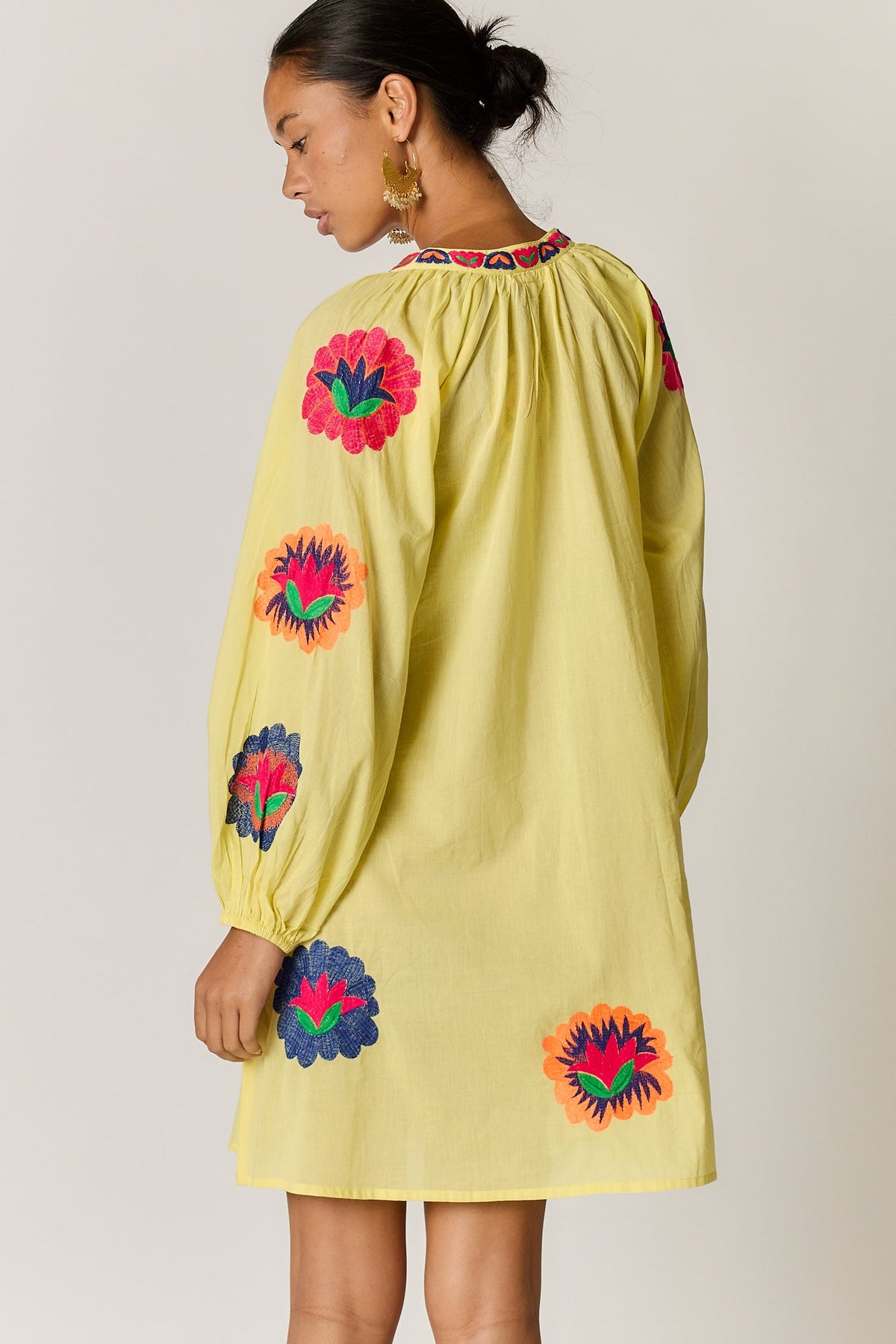 Rubyyaya Posey Tunic Dress (Lemon)