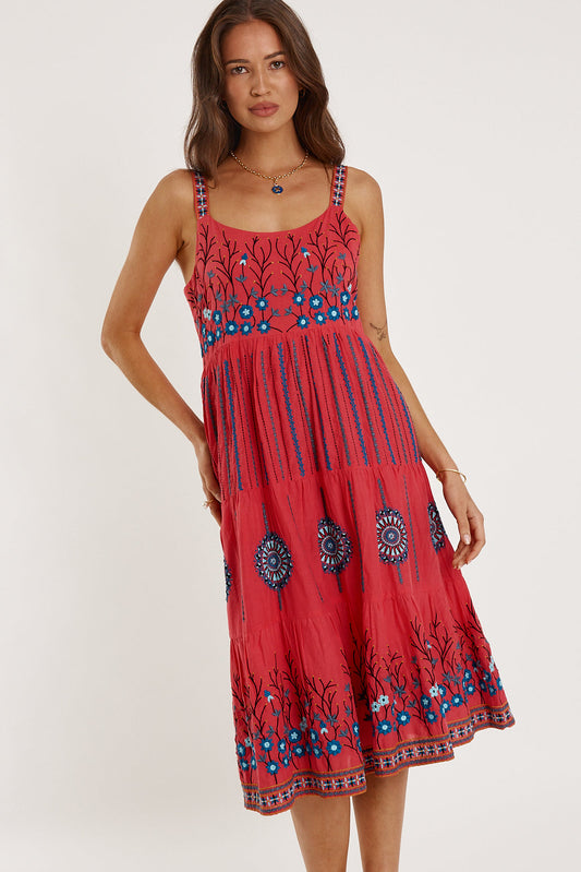Rubyyaya Provence Sundress (Watermelon)