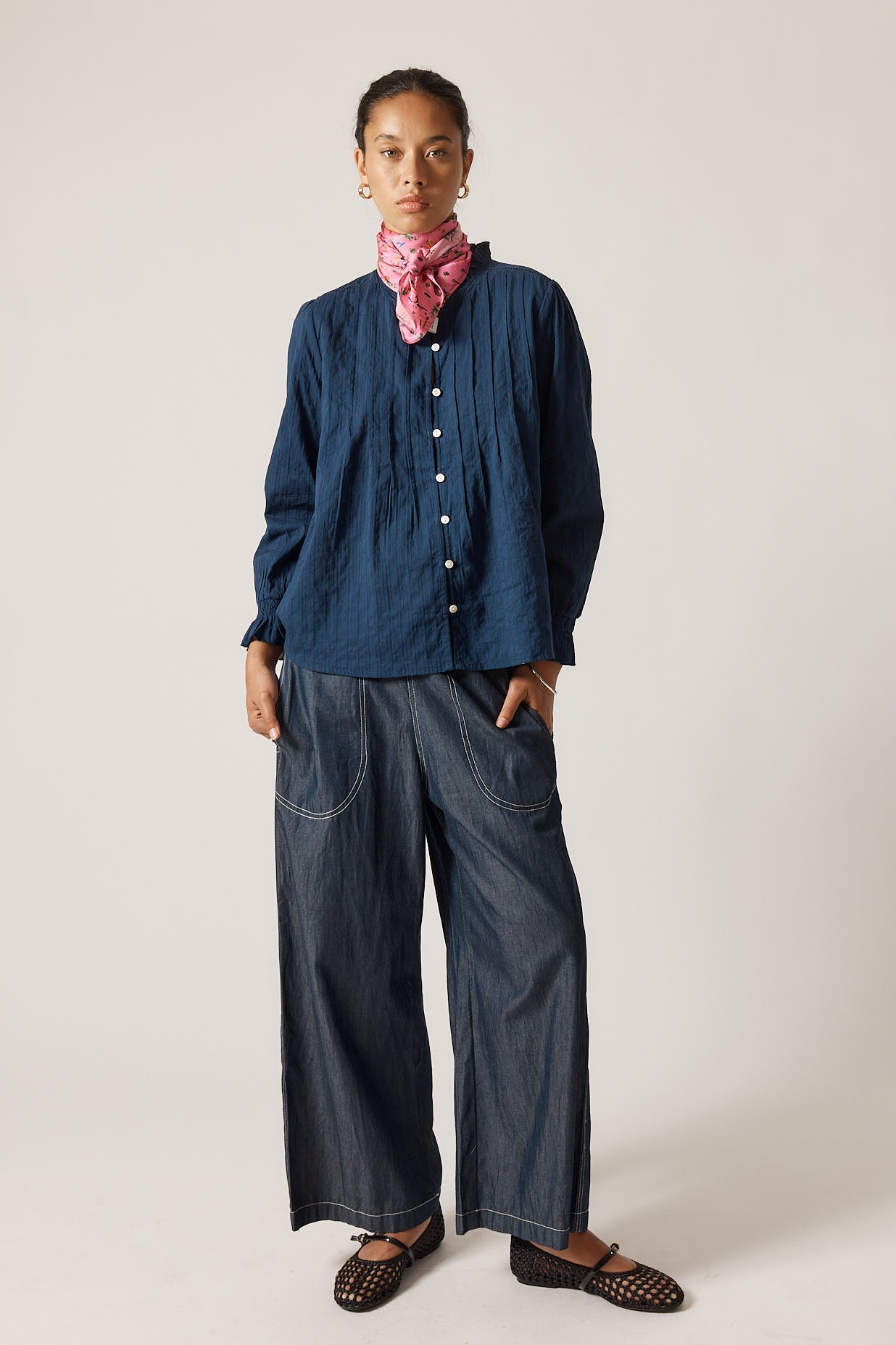 Image of Jeans. Product name - Rubyyaya Pula Pant Denim in Denim colour by brand - Rubyyaya