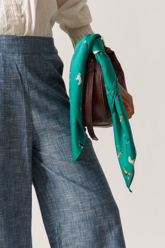 Rubyyaya Puppy Love Scarf (Emerald)