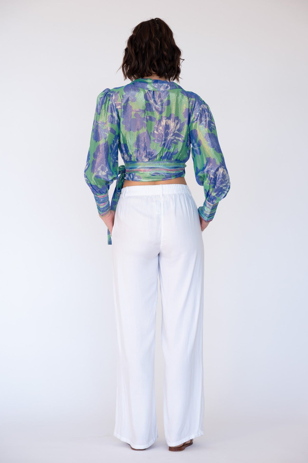 Rubyyaya Sunrise Wrap Shirt (Blue)