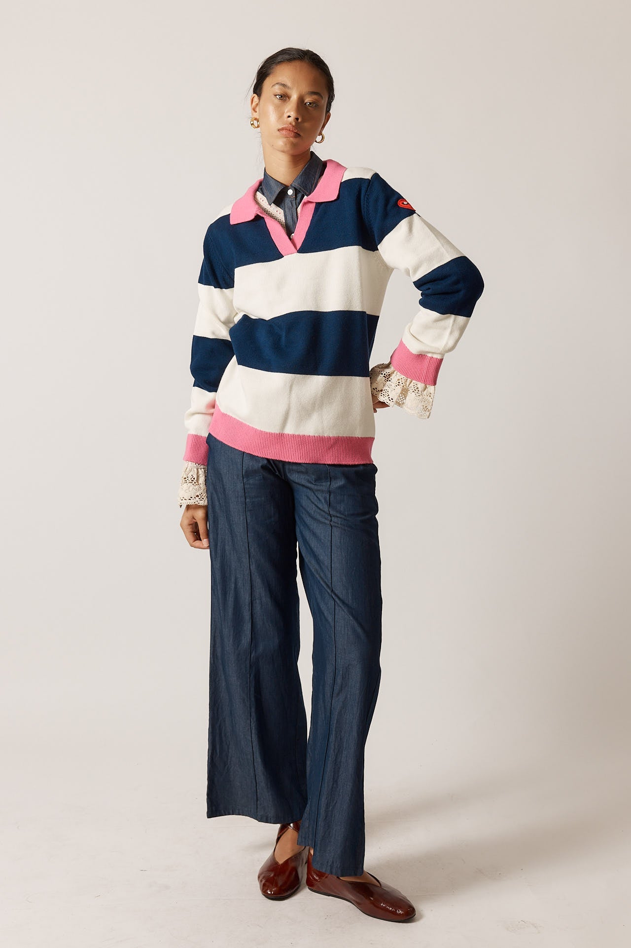 Rubyyaya Team Spirit Sweater (Stripe)