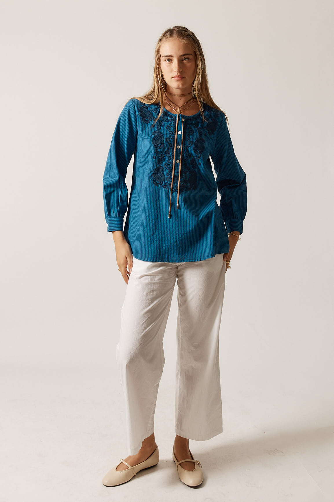 Rubyyaya Westward Shirt (Stripe)