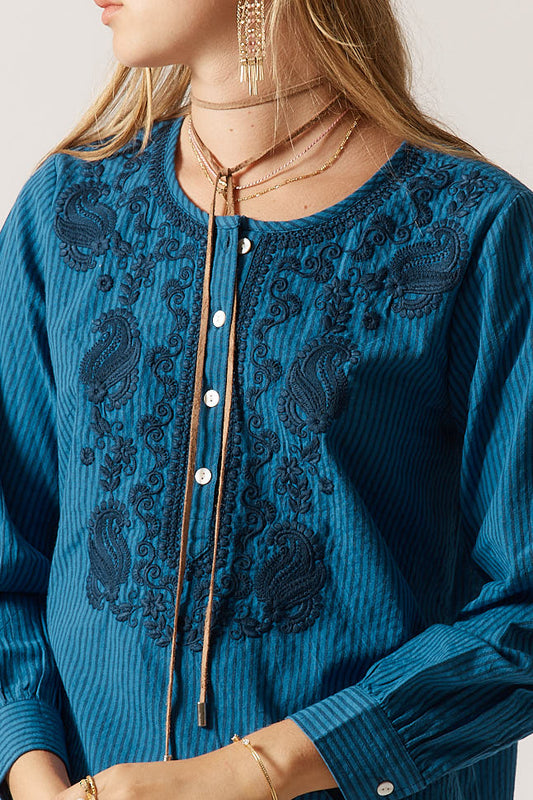 Rubyyaya Westward Shirt (Stripe)