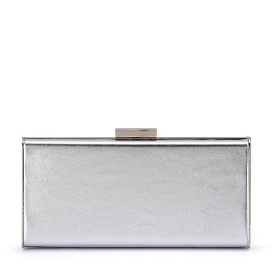 Olga Berg SAMANTHA Slimline Clutch (Silver)