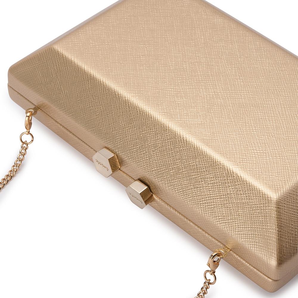 Olga Berg SASCHA Personalise Me Clutch (Gold)