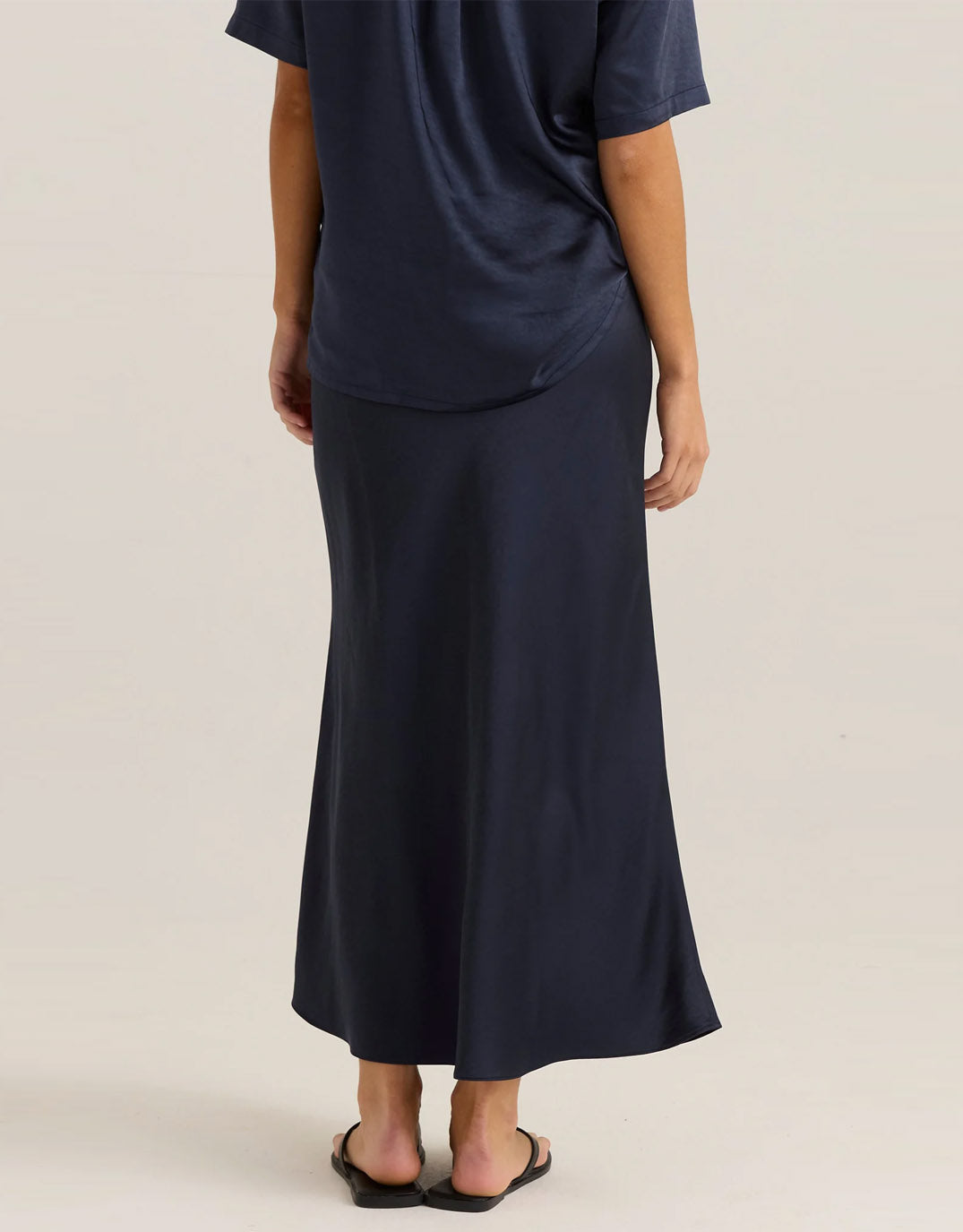 Sass Clothing Jasper Slip Skirt (Navy)