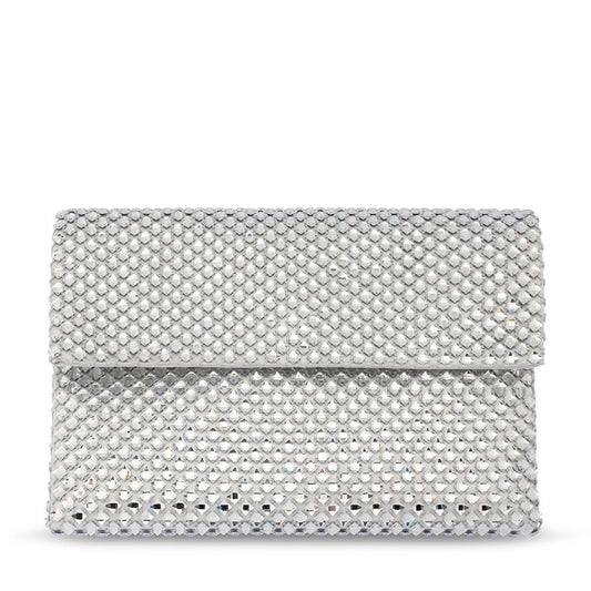 Olga Berg SCARLETT Crystal Clutch (Scarlet)