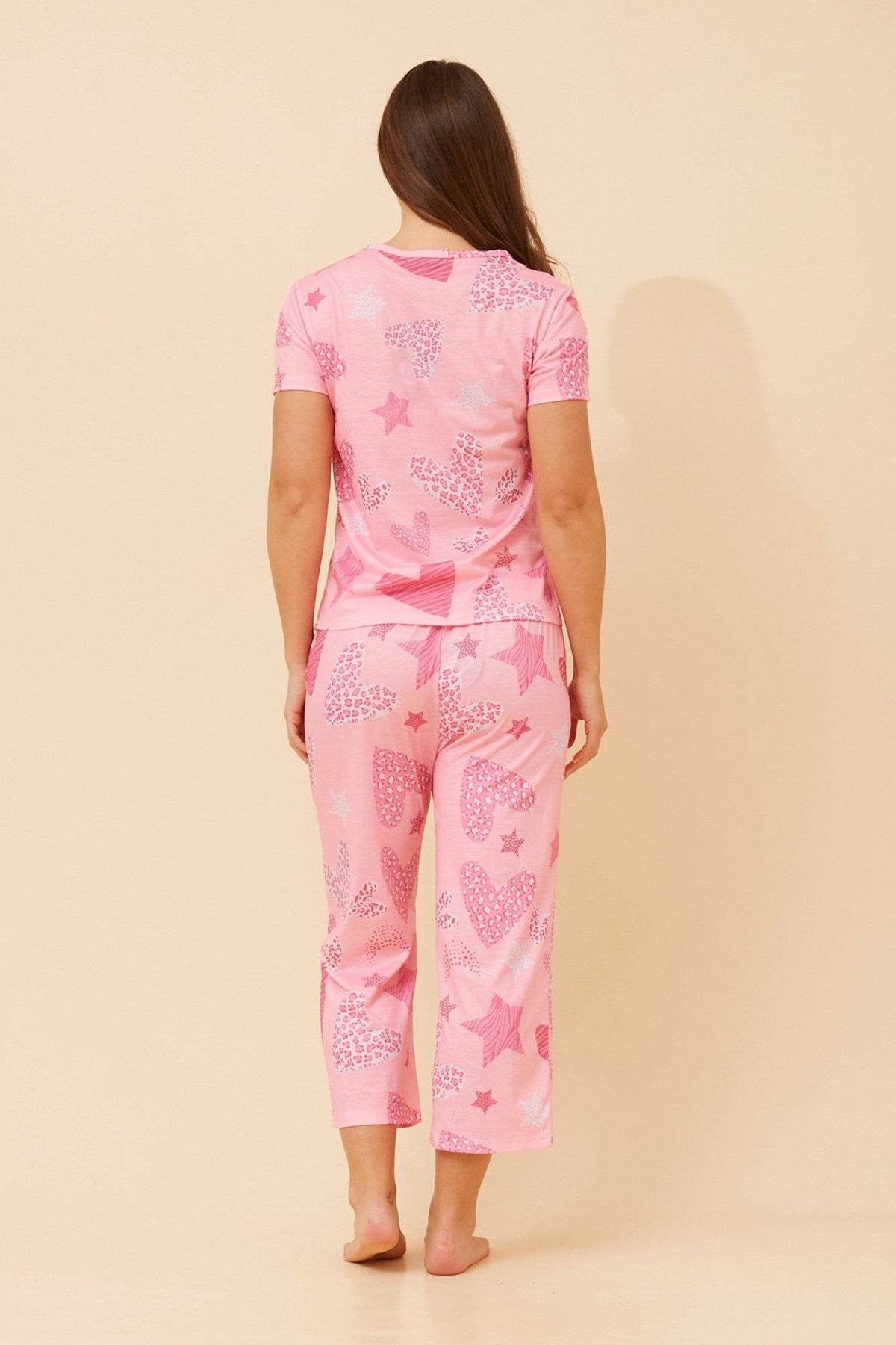 Caroline Morgan Australia ELLARA HEART PRINT SET (Pink)