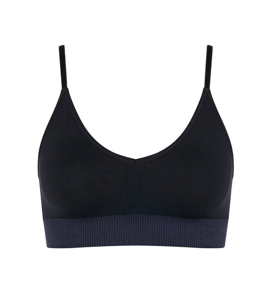 Triumph Sloggi Ever Infused Aloe Bralette (Black/Navy)