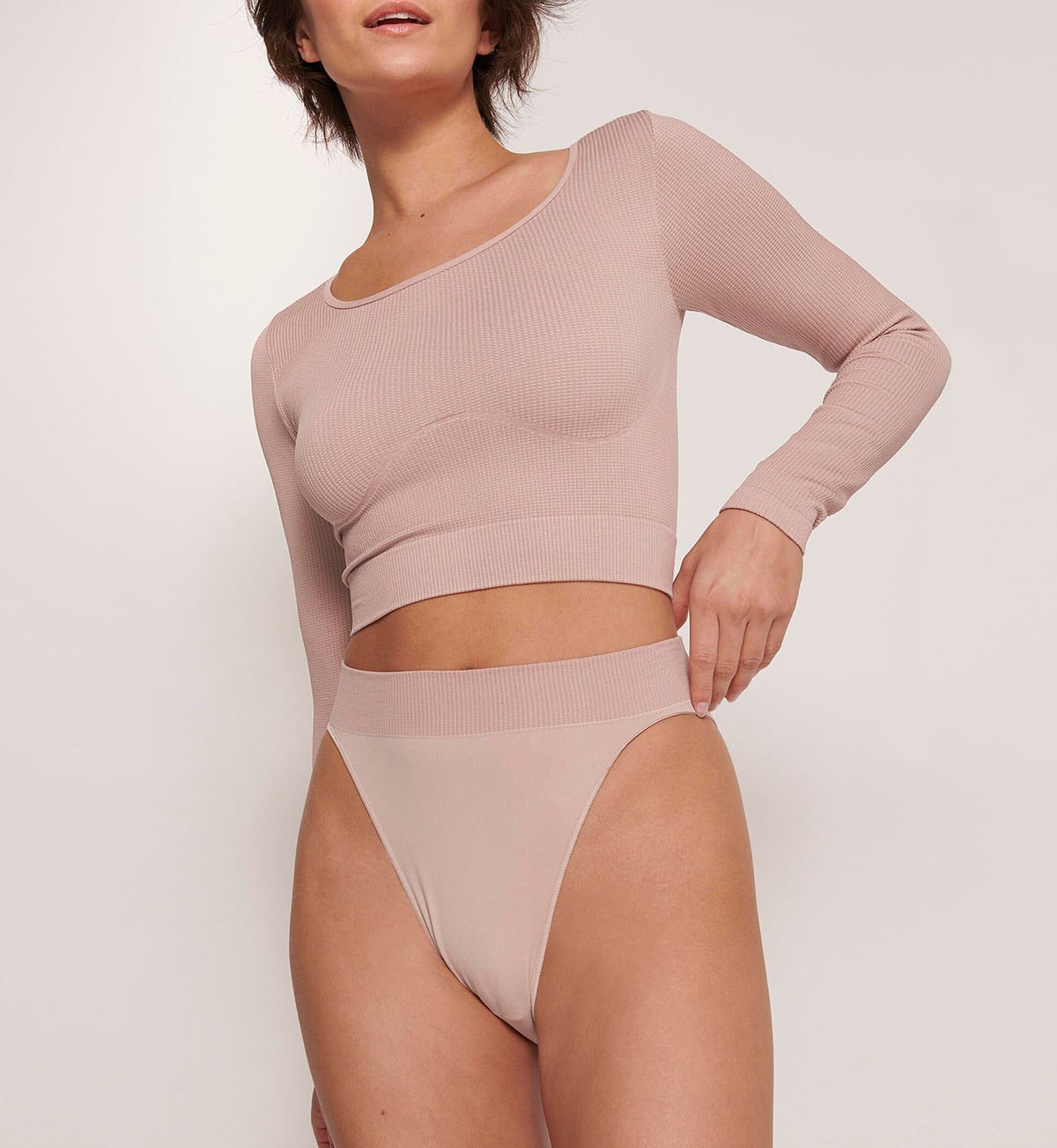 Triumph Sloggi Ever Infused Aloe Crop Top Ls (Foggy Mauve)