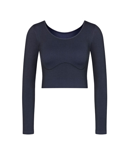 Triumph Sloggi Ever Infused Aloe Crop Top Ls (Navy)