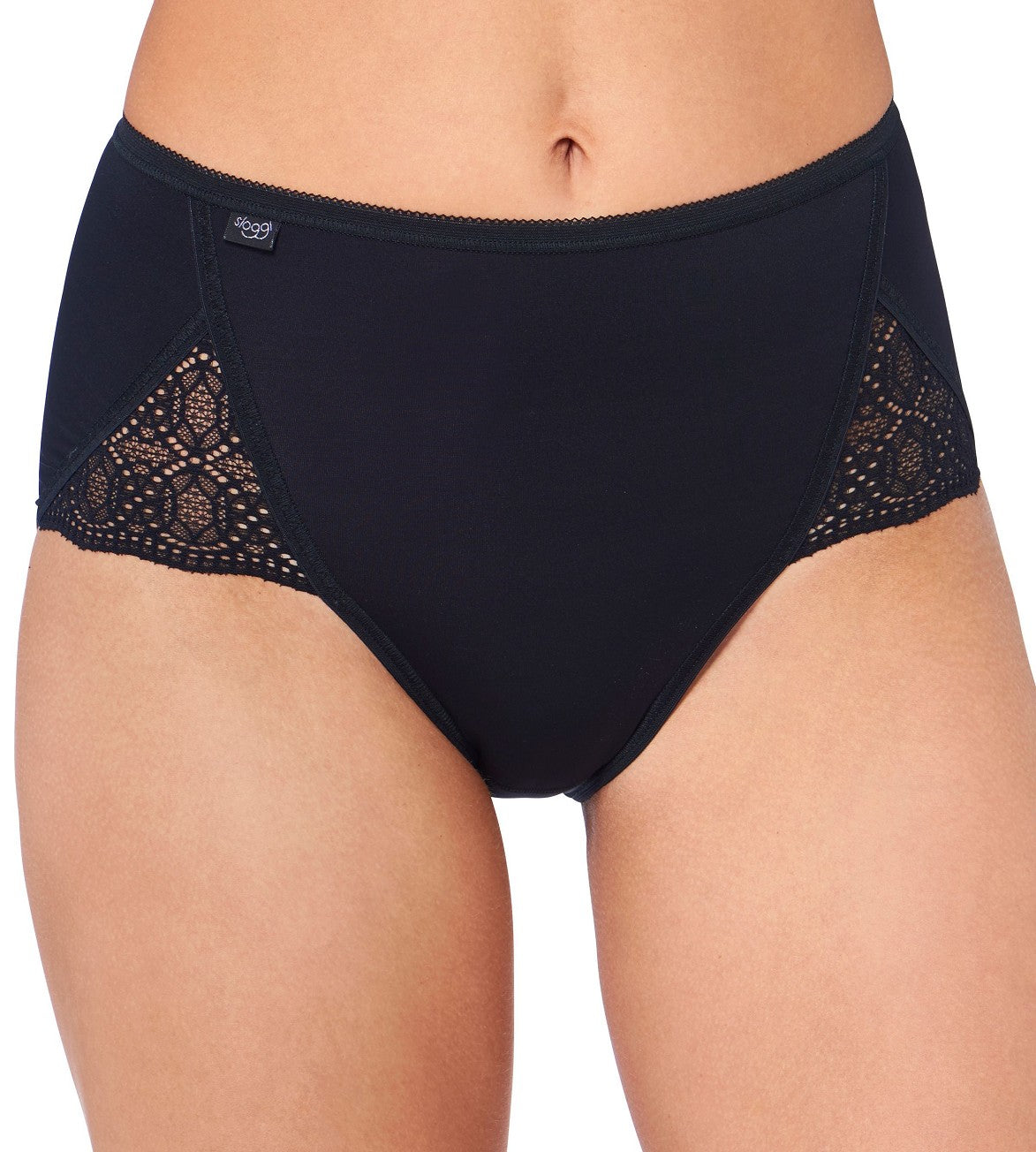 Triumph Sloggi Pure Sense Luxe Maxi Brief 2 Pack (Black)