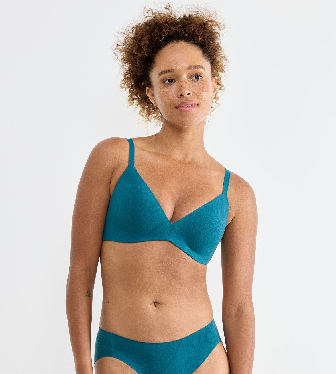 Triumph Sloggi Zero Feel Pure Push-Up Bra (Blue Coral)