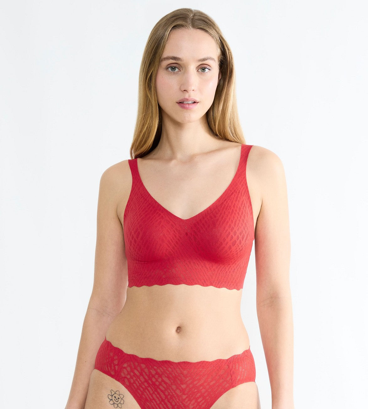 Triumph Sloggi Zero Feel Bliss Festive Bralette (Shanghai Red)