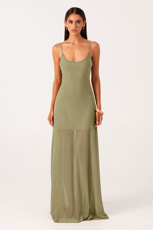 SNDYS ALESSANDRA MAXI DRESS (Khaki)