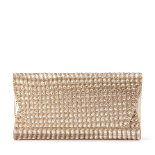 Olga Berg STACEY Crystal Clutch (Gold)